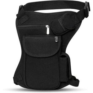 Canvas Waist Bag Fanny Pack Racing Drop Leg Bag Motorcycle Outdoor Bag